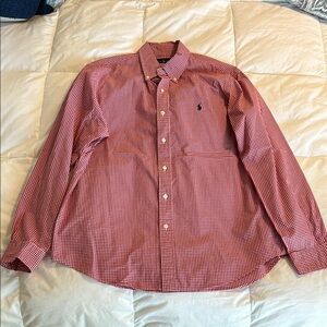 Polo by Ralph Lauren Red Checkered Men's Shirt